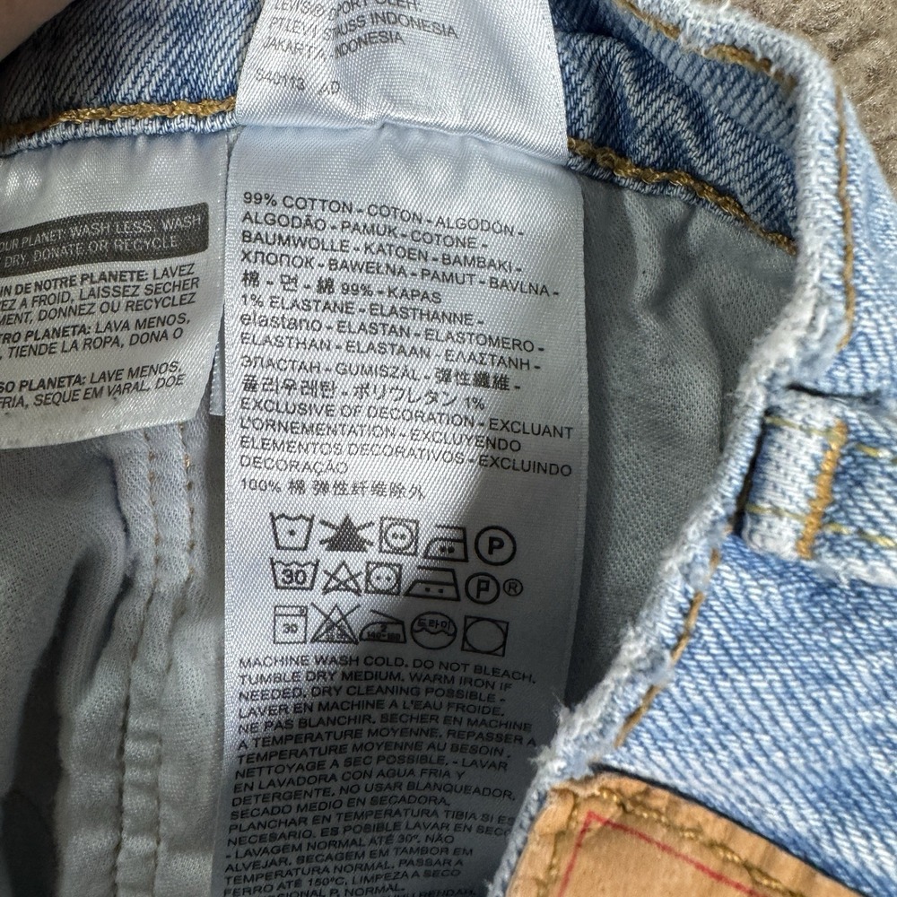 Levi's 559 Jeans Men's 34x32 Light Wash Relaxed Straight Denim Pants Y2K Vintage - Picture 10 of 14